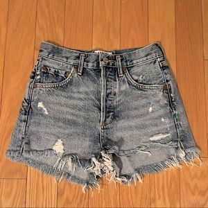 Agolde high waisted denim shorts